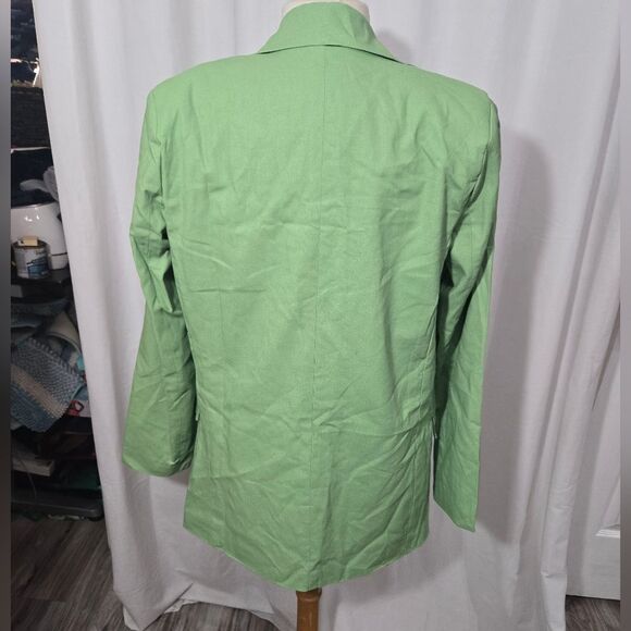Sundayup lined green open blazer jacket size small - Picture 4 of 10
